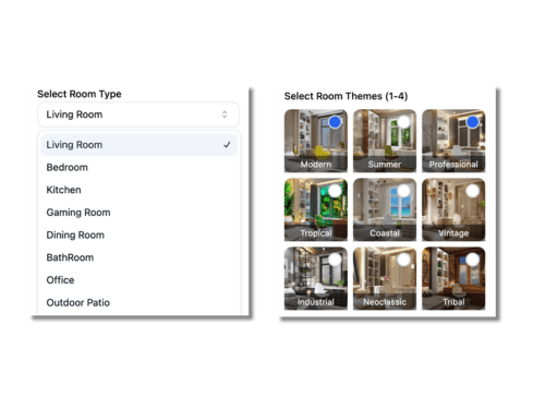 Style selection interface